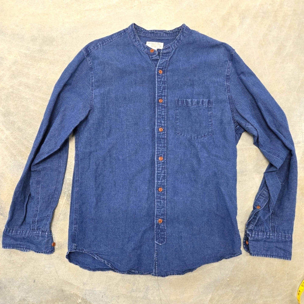 Wallace & Barnes Band Collar shirt